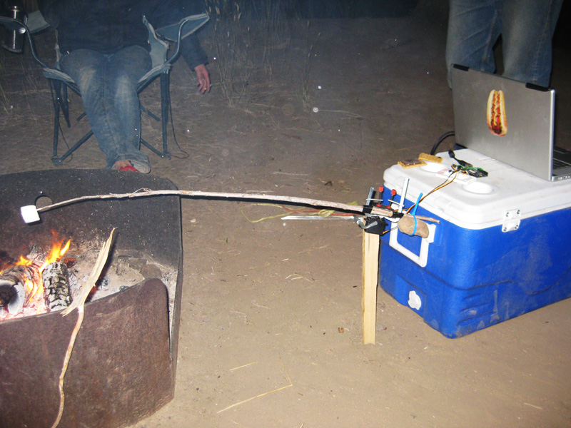 wii controlled marshmallow roaster